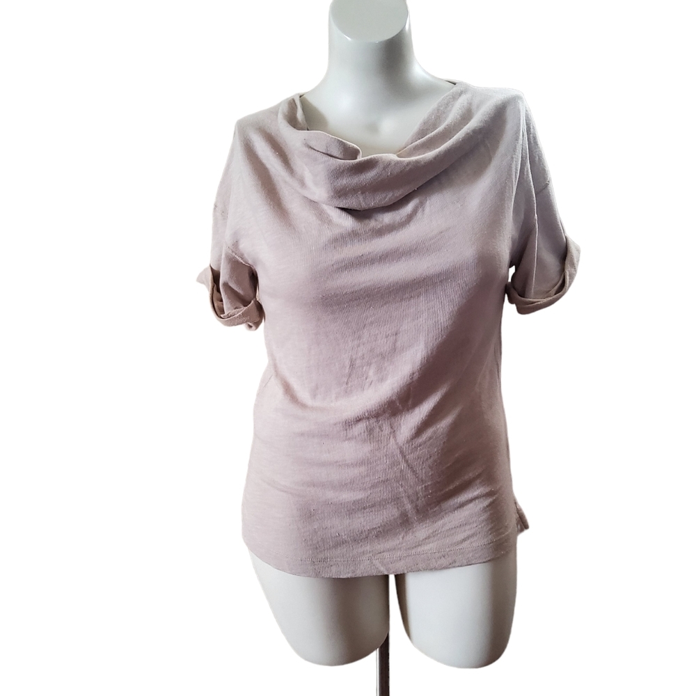 James Perse Cowl Neck Knit Sweater Top M